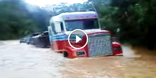 FREIGHTLINER SEMI TRUCK Vs The Flow of The Rivers