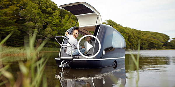 Ultimate Glamping The floating Caravan That Floats Like a Boat