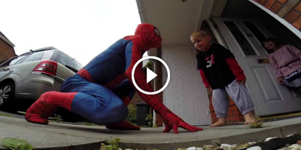 Amazing Spiderman Dad SURPRISES His Son Suffering From Cancer 2