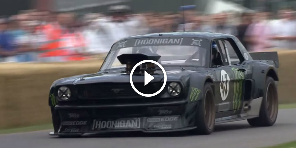 KEN BLOCK Smokes The HOONICORN MUSTANG Tires At 2015 Goodwood Festival of Speed 13