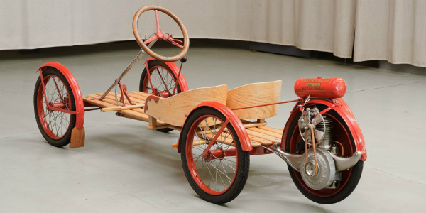 The OWNER Of This PRISTINE 100 Year Old GO-KART Have A LOOK At The MAGNIFICENT 1915 SMITH FLYER 136