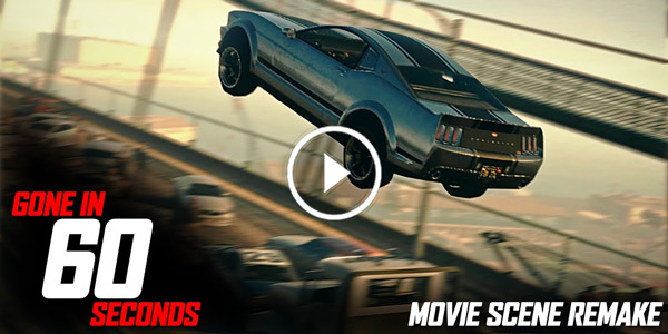 67 mustang eleanor Grand Theft Auto 5 Gone in 60 Seconds Jump Scene