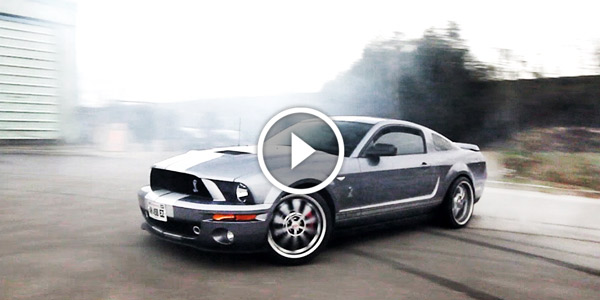 MUSTANG GT500 BURNOUT drift and insane