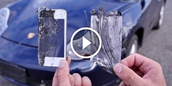 Using iPhones as Brake Pads 2002 PORSCHE 911 CARRERA