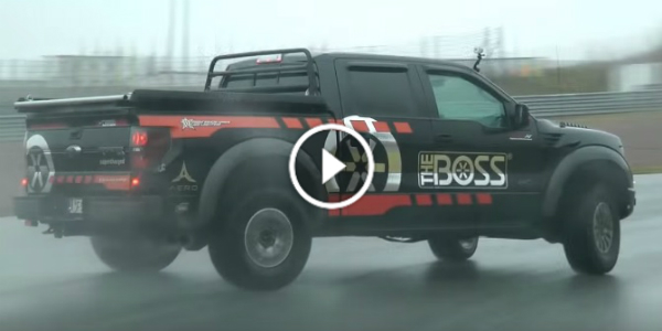 Drifting With A SUPERCHARGED FORD RAPTOR On A Wet Track 21