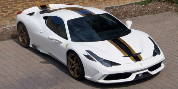ONE OF A KIND FERRARI SPECIALE 458 Is Up For SALE! Black, White GOLD 141