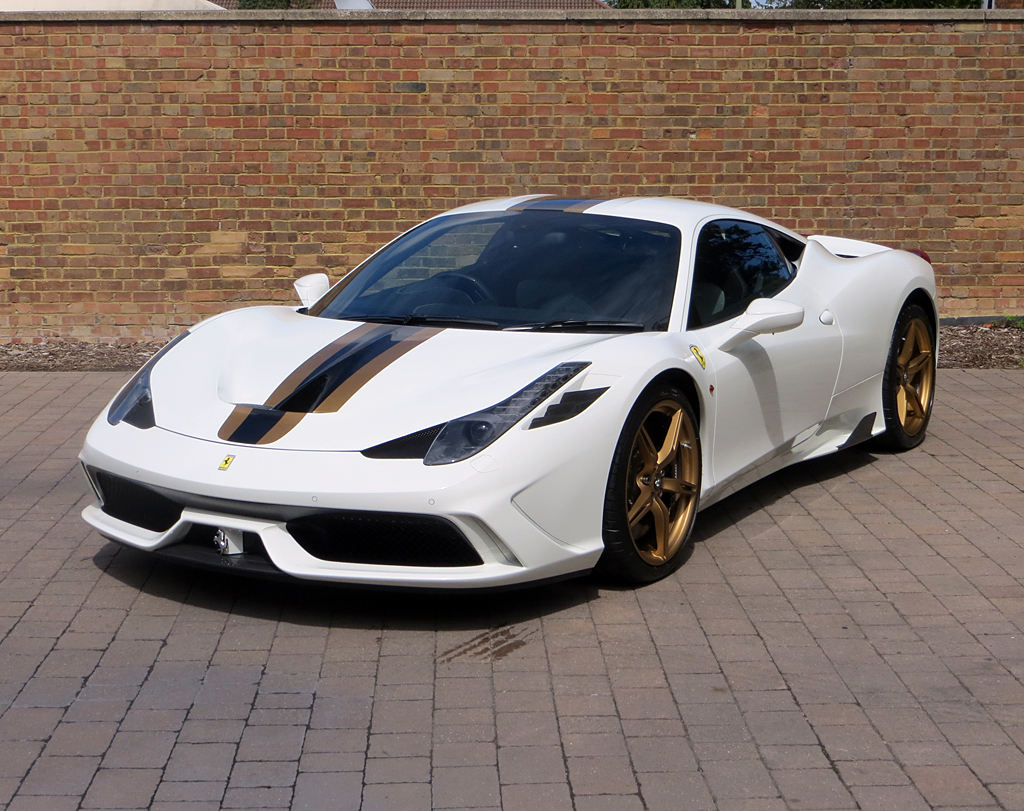 ONE OF A KIND FERRARI 458 SPECIALE Is Up For SALE! Black, White GOLD 8