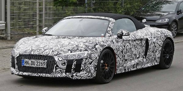 The AUDI R8 2016 SPYDER During TESTING! See The EXCLUSIVE SPY SHOTS 43