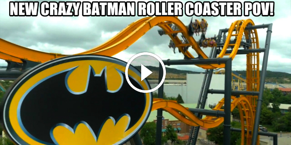The First 4D ROLLER COASTER Made By S&S Batman The Ride 143