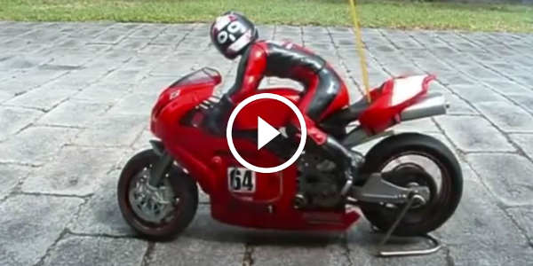 RC DUCATI 999 BIKE JUMPS Over The Garage 27