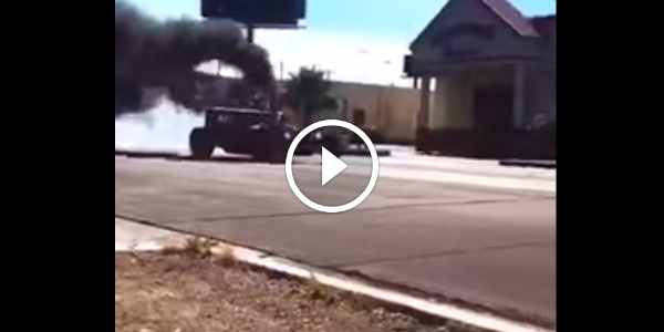 WelderUp’s D Rod Rules The Streets Of Las Vegas rolling coal 253