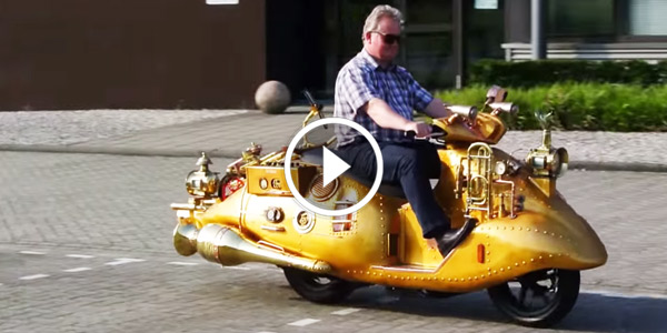 steampunk scooter awesome motorcycle