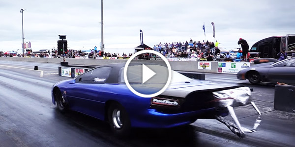 Twin Turbo Camaro Does Huge Wheelstand