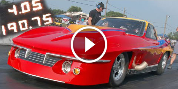 Rick Thornton Small Block chevy 'Vette goes 4.05 on Radials