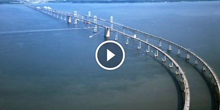 SCARIEST BRIDGE In AMERICA The Chesapeake Bridge Maryland 16
