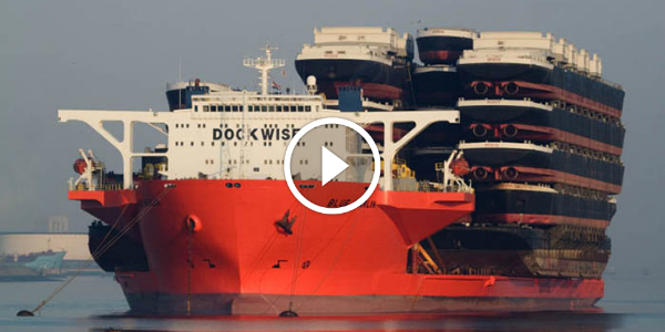 A Ship 20 Times The Size Of TITANIC! This Is BLUE MARLIN! Massive Ship That Carries Other Transport Ships 34 Barge Ship