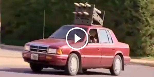 CARRYING MISSILES On Top Of Your CAR ROOF Is Probably Illegal CANDID CAMERA 22