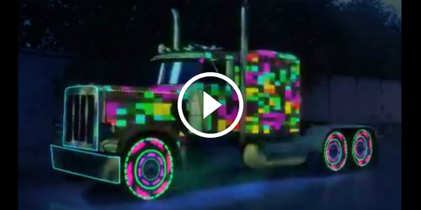 FANCY COLORFUL LED TRUCK It Changes The LED Lights With The Music