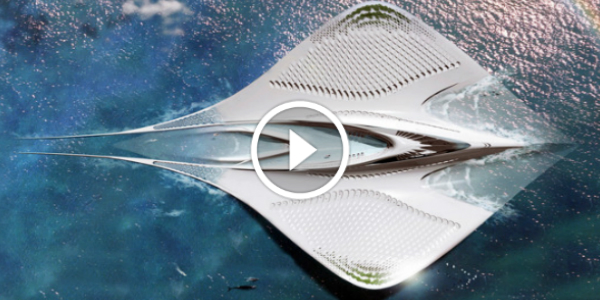 FUTURISTIC FLOATING CITY Resembles MANTA RAY! Will Produce ZERO WASTE 26