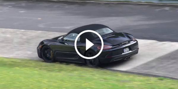 Four-Cylinder Porsche Boxster Prototype Is A Class For Itself! Video From The Test At Nurburgring 32
