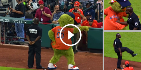 Houston Astros Mascot ORBIT VS The Security Guard! An EPIC DANCE OFF BATTLE 21