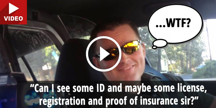POLICE OFFICER Pulled Over by WA State Citizen