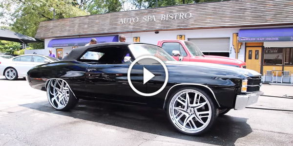 84 Chevrolet Silverado on 28s and 71 Chevelle Convertible on 2426 Decimo Forgiatos