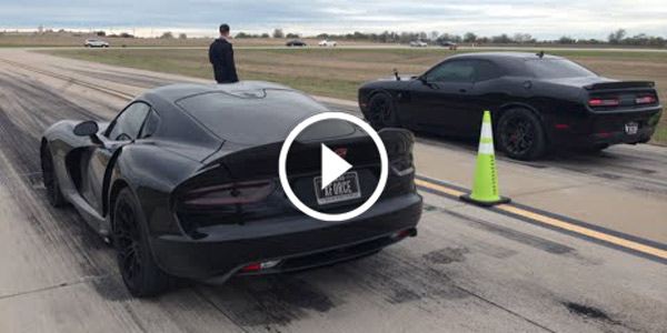 Challenger Hellcat Vs Dodge Viper Drag Race