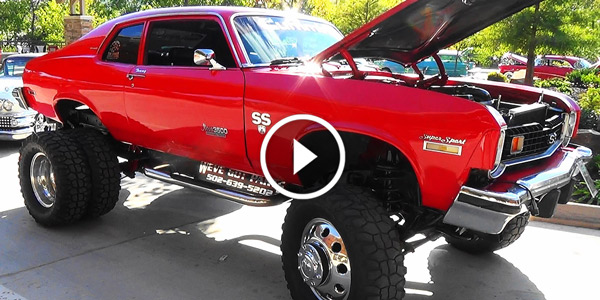 74 Chevy Nova Diesel SS Dually 4X4 Pigeon Forge Rod Run