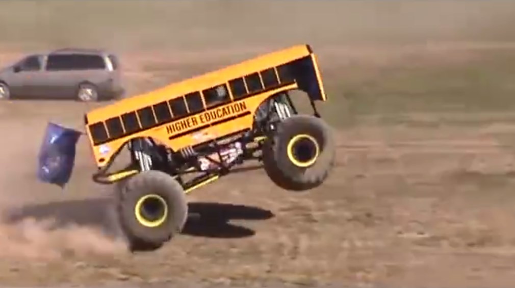 Extremely LOUD Monster School Bus Is Showing Off 3