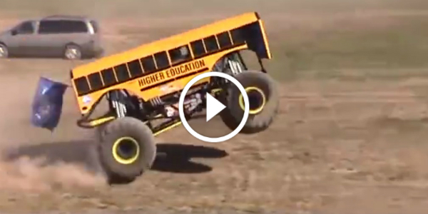 Extremely LOUD Monster School Bus Is Showing Off 35