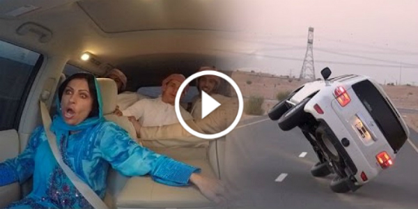 CAR FLIP PRANK YouTube Star Vitaly Pranked His Mother In Dubai 12