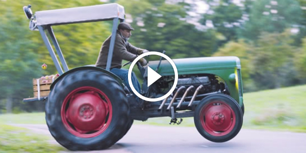 CRAZY Commercial! German Farmers High Speed Drifting 1954 FERGUSON Tractor 32 1954 FERGUSON Tractor