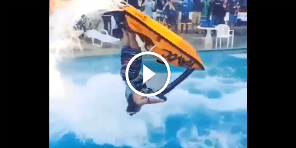 Jet Ski Skills Johnny Leftly! Triple Standing Backflips In A Pool 32