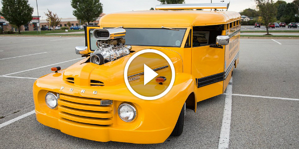 Wanna Be Cool Stay In School! The Hot Rod School Bus 32