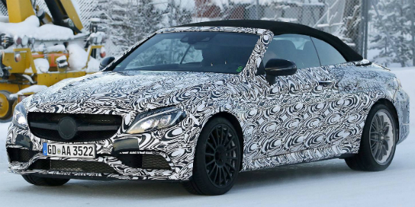 2017 Mercedes Benz C63 AMG Cabriolet Spy Shots cover
