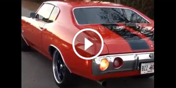 71 Chevrolet Chevelle SS Skids And Amazing Sound 1 play