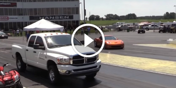 DRAG RACE Corvette Dodge Ram Cummins 2500 52