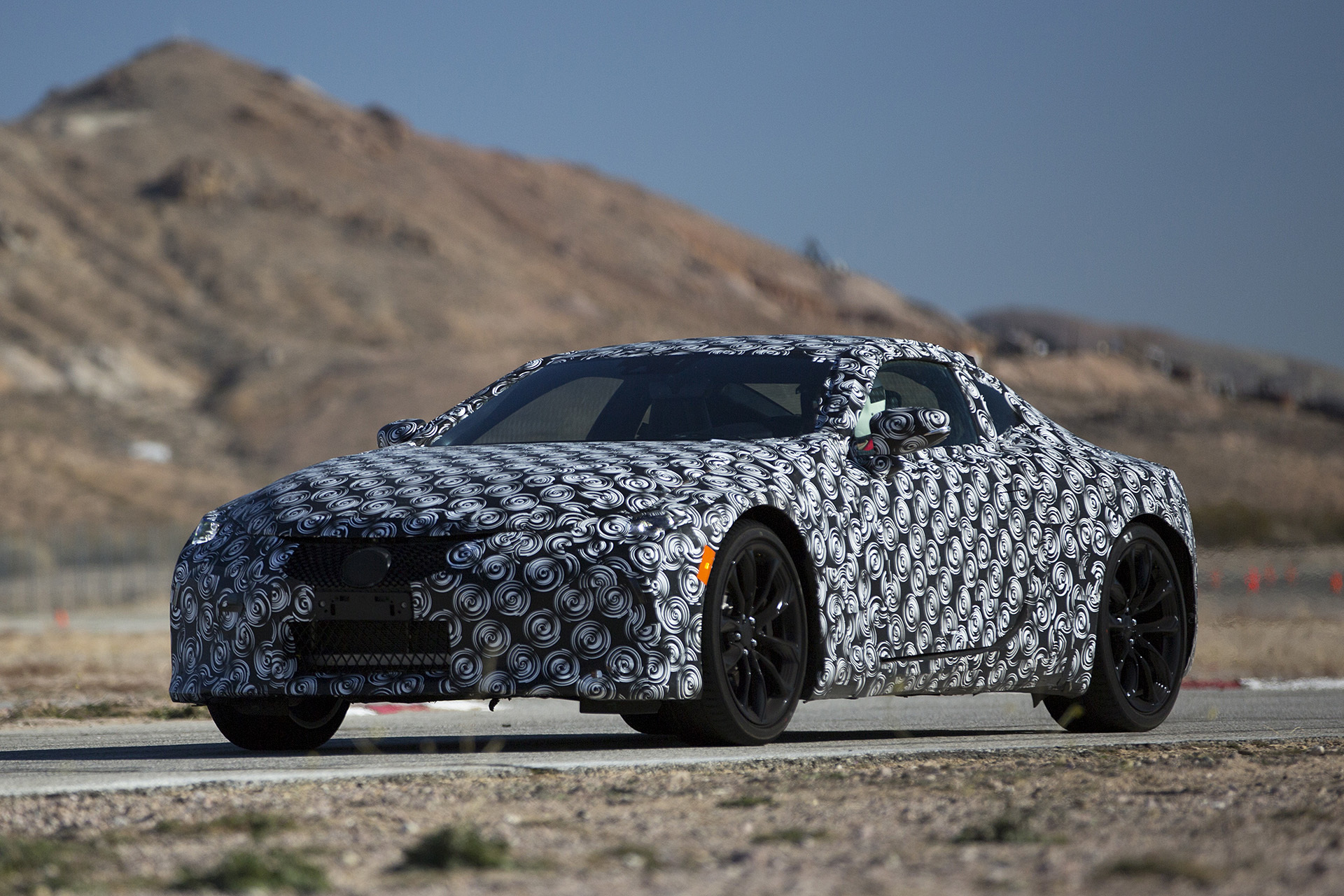 Heavy Camouflaged 2018 LEXUS LC 500 Prototype 7