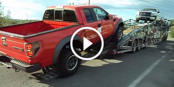 How not to unload a New FORD RAPTOR Truck