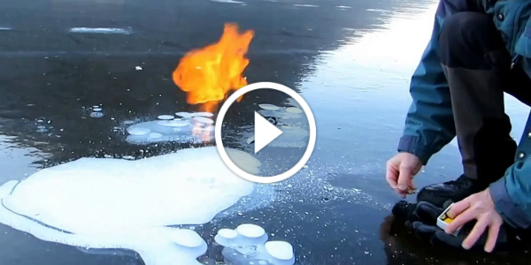 Burning Methane Ice 1