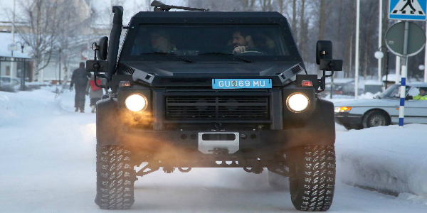 mercedes benz g class spy shots TN