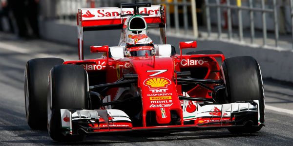 F1 Ferrari Pilot Kimi Raikkonen Had The Fastest Time In Barcelona 1