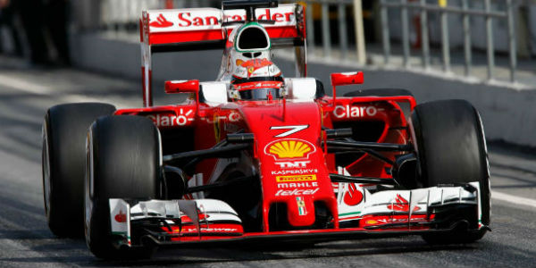 F1 Ferrari Pilot Kimi Raikkonen Had The Fastest Time In Barcelona cover