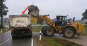 How not to load stone in the truck 9