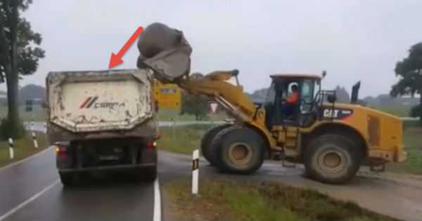How not to load stone in the truck 9