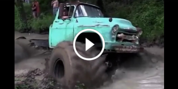 Old Chevy Pickup Truck In Mud 1 play