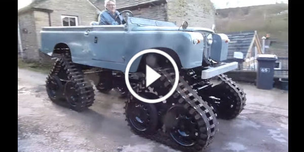 Old-School Land Rover With Cuthbertson Tracks 3 play
