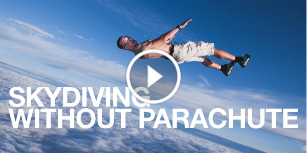 parachute skydiving experience without a parachute stunt 1 TN