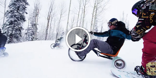 TRIKE DRIFTING IN THE SNOW